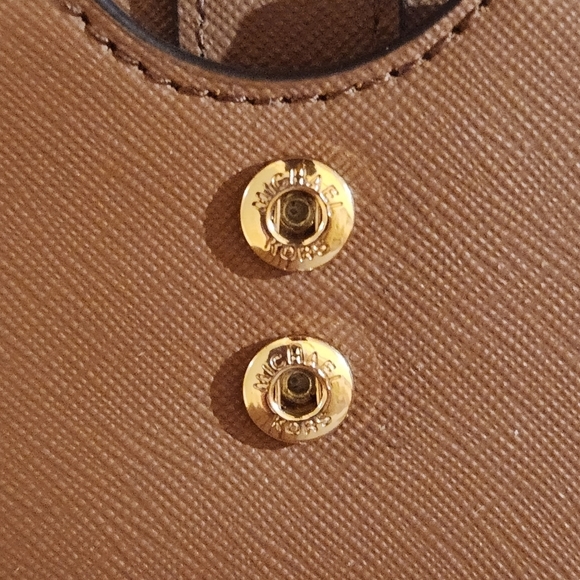 MICHAEL KORS Jet Set Travel MK Signature Double Zip Wristlet Wallet brown - Picture 10 of 15